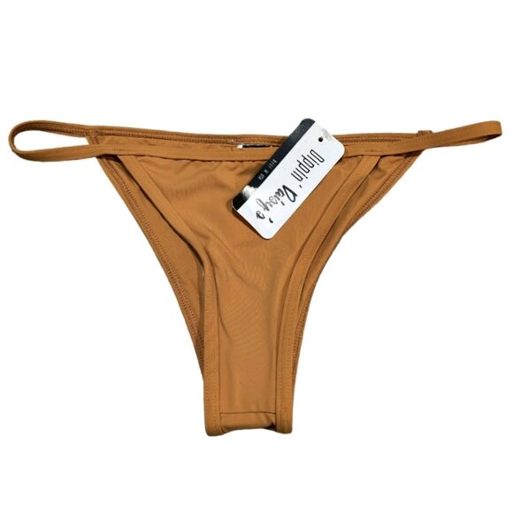 NEW Dippin Daisys Swim String Bikini Bottom Size L Nude Beige Beach Summer NWT - Picture 1 of 7
